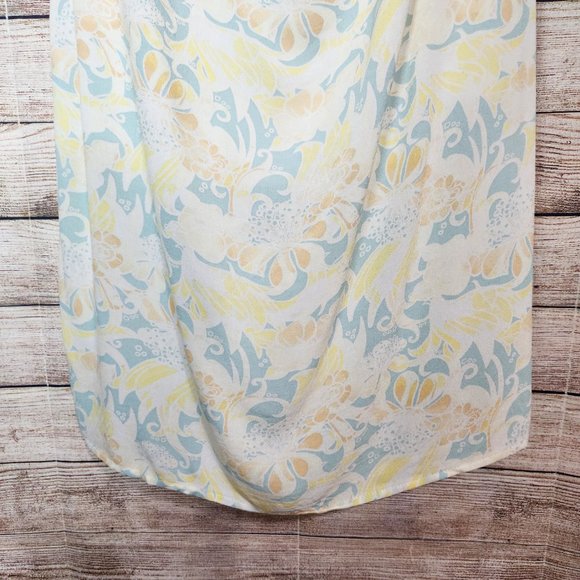 NWT BP Nordstrom Floral Halter Dress  Teal Ivory Zel Floral Size XL - Picture 3 of 14